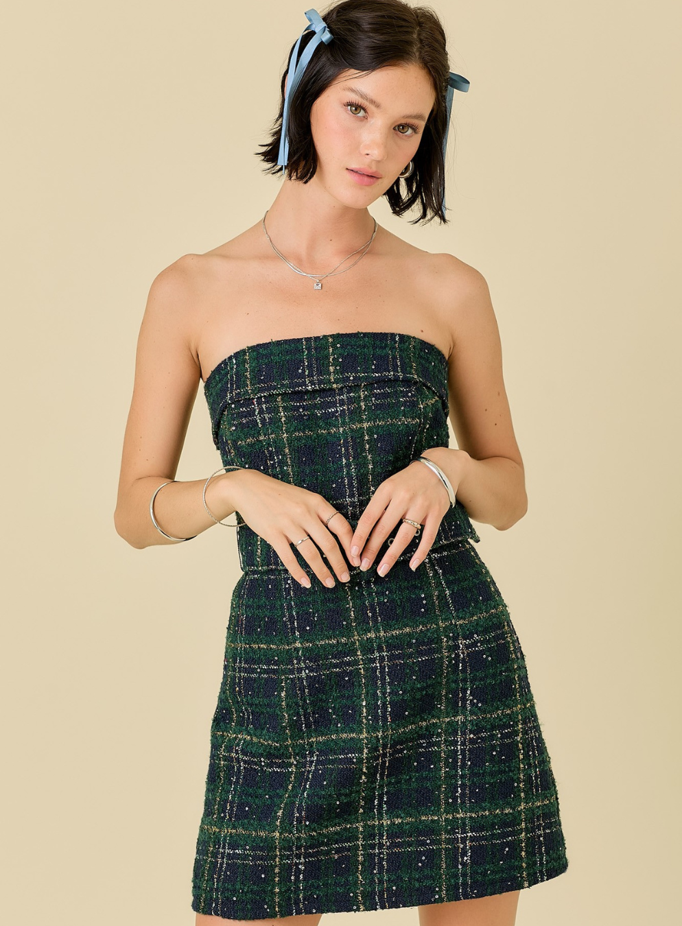 day + moon Belted Bliss Tweed Mini Dress size S day + moon Belted Bliss Tweed Mini Dress size S
