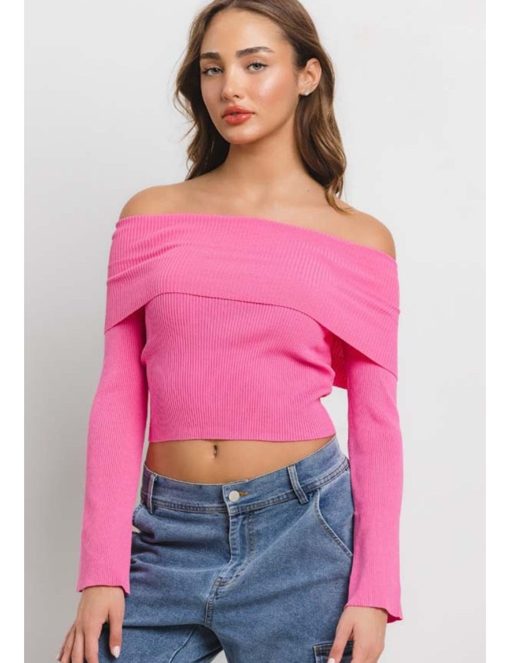 Bella Pink Off The Shoulder Top - Highly Praise