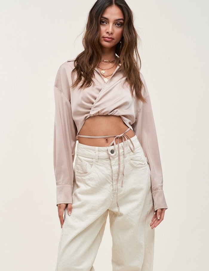 Skye Top in Nude - Highly Praise