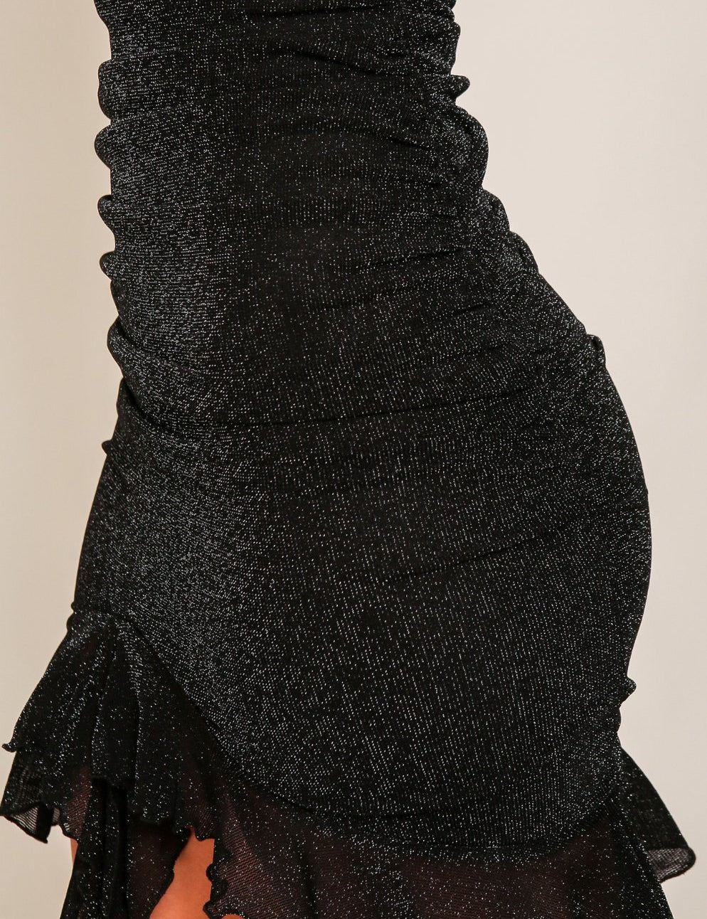 Sparks Fly Mesh Bodycon Dress in Black - Highly Praise