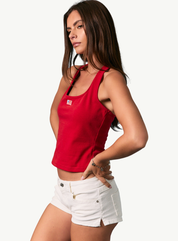 American Flag Halter Neck Sleeveless Top