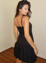 Balloon Skirt Mini Dress
