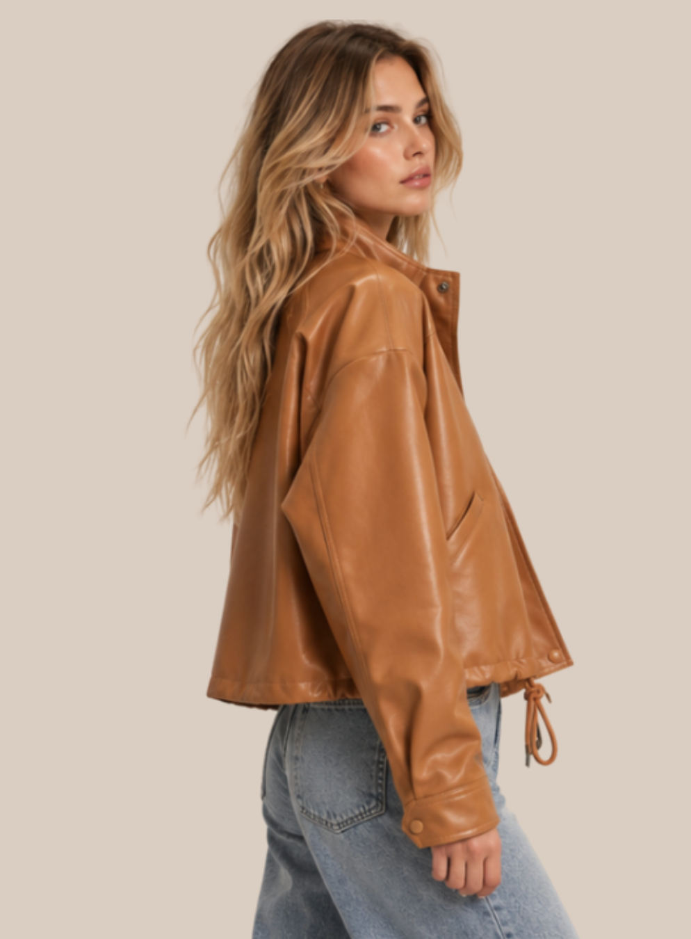 Cameron Faux Leather Jacket
