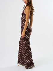 Midnight Dots Mesh Maxi