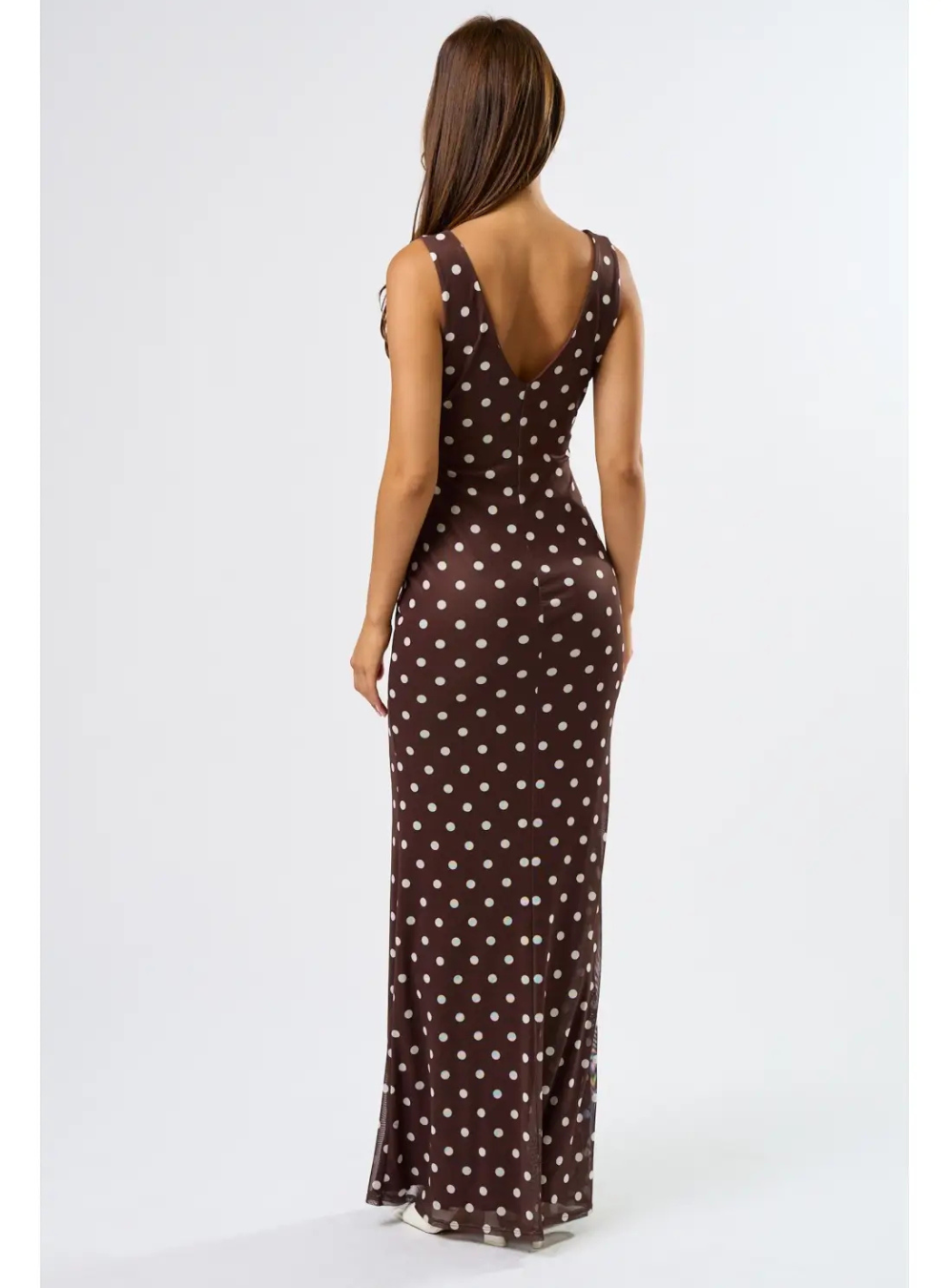 Midnight Dots Mesh Maxi