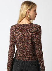 Christine Leopard Knit Top