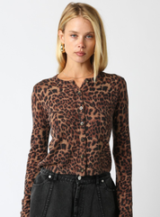 Christine Leopard Knit Top
