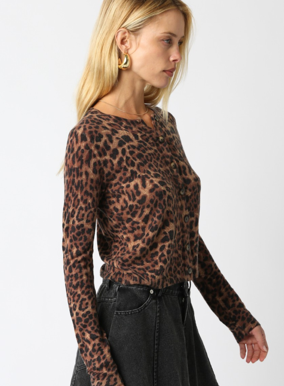Christine Leopard Knit Top