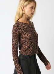 Christine Leopard Knit Top