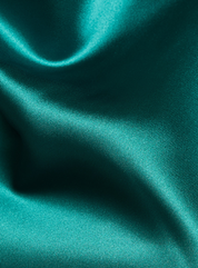 Cowl Neck Satin Top with Back Tie-Closure