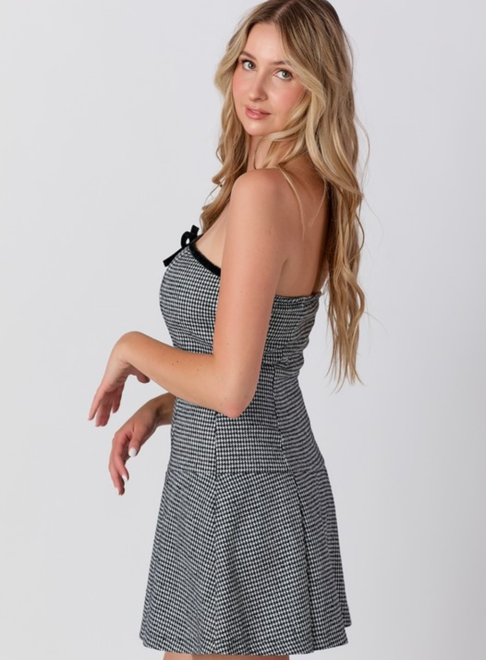 Gigi Herringbone Mini Dress