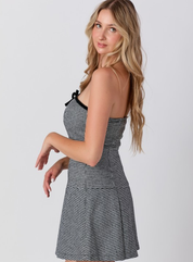 Gigi Herringbone Mini Dress