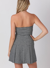 Gigi Herringbone Mini Dress