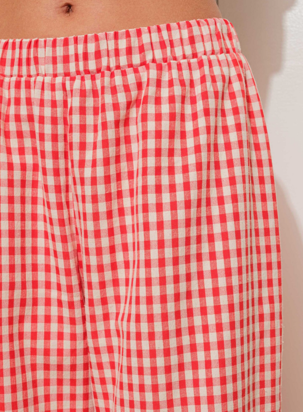 Gingham Relaxed Pants