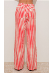 Gingham Relaxed Pants
