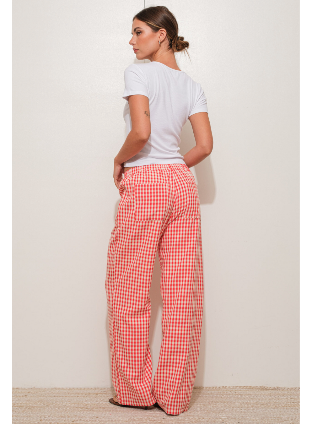 Gingham Relaxed Pants