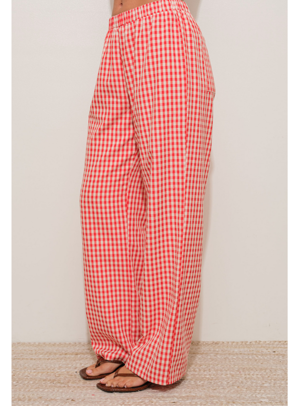 Gingham Relaxed Pants