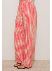 Gingham Relaxed Pants