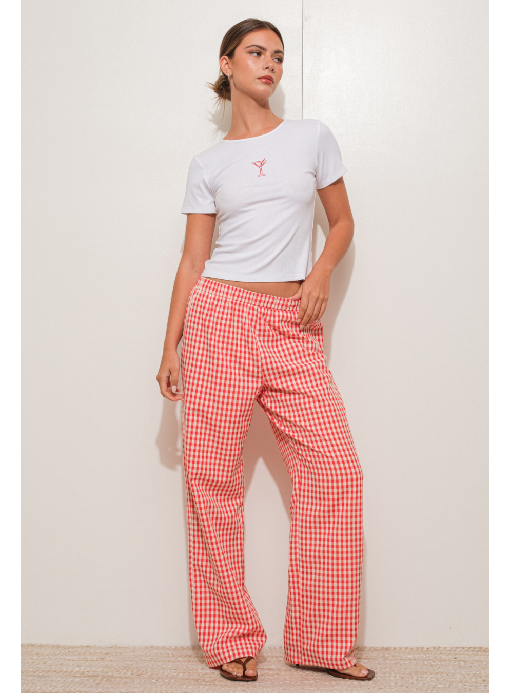 Gingham Relaxed Pants