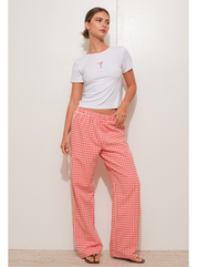 Gingham Relaxed Pants
