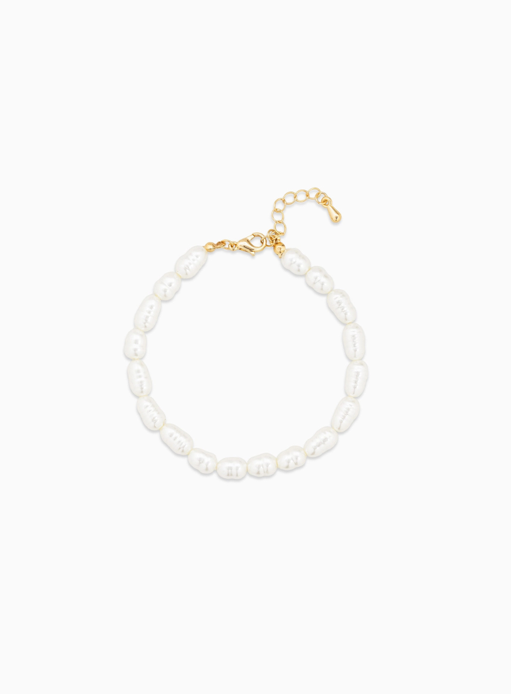 Golden Pearled Trio Bracelet Set
