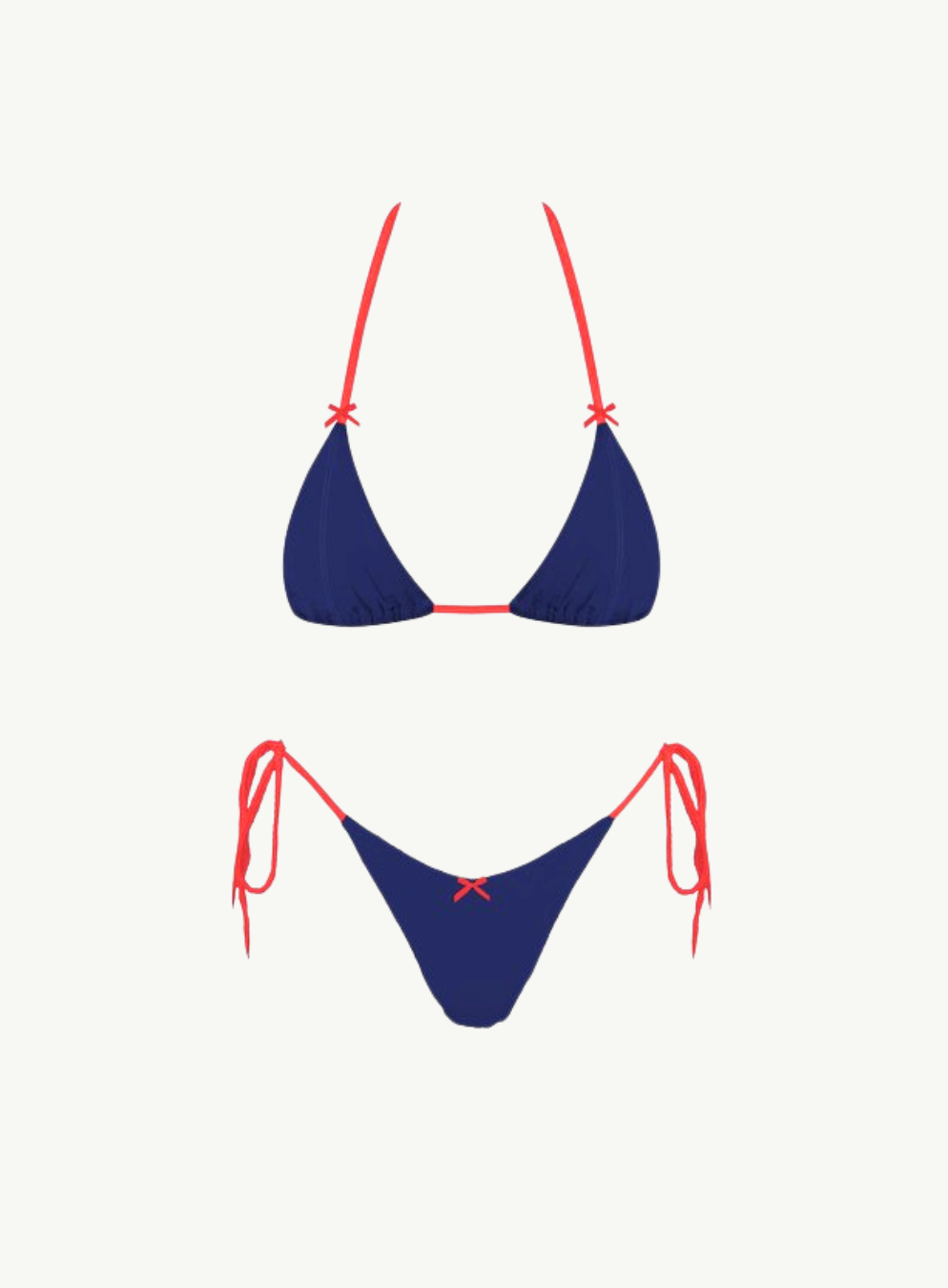 Julia Bikini Set in Navy-Red