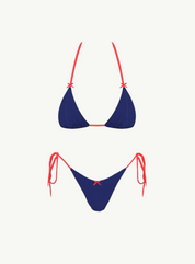Julia Bikini Set in Navy-Red