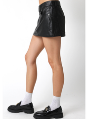 Julie Faux Mini Skirt