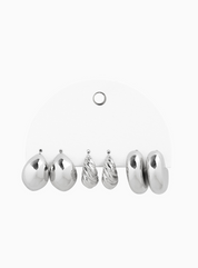 Bold Jumbo Layered Hoops (Set of 3)