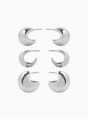 Bold Jumbo Layered Hoops (Set of 3)