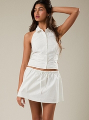 Low Waist Drawstring Skort
