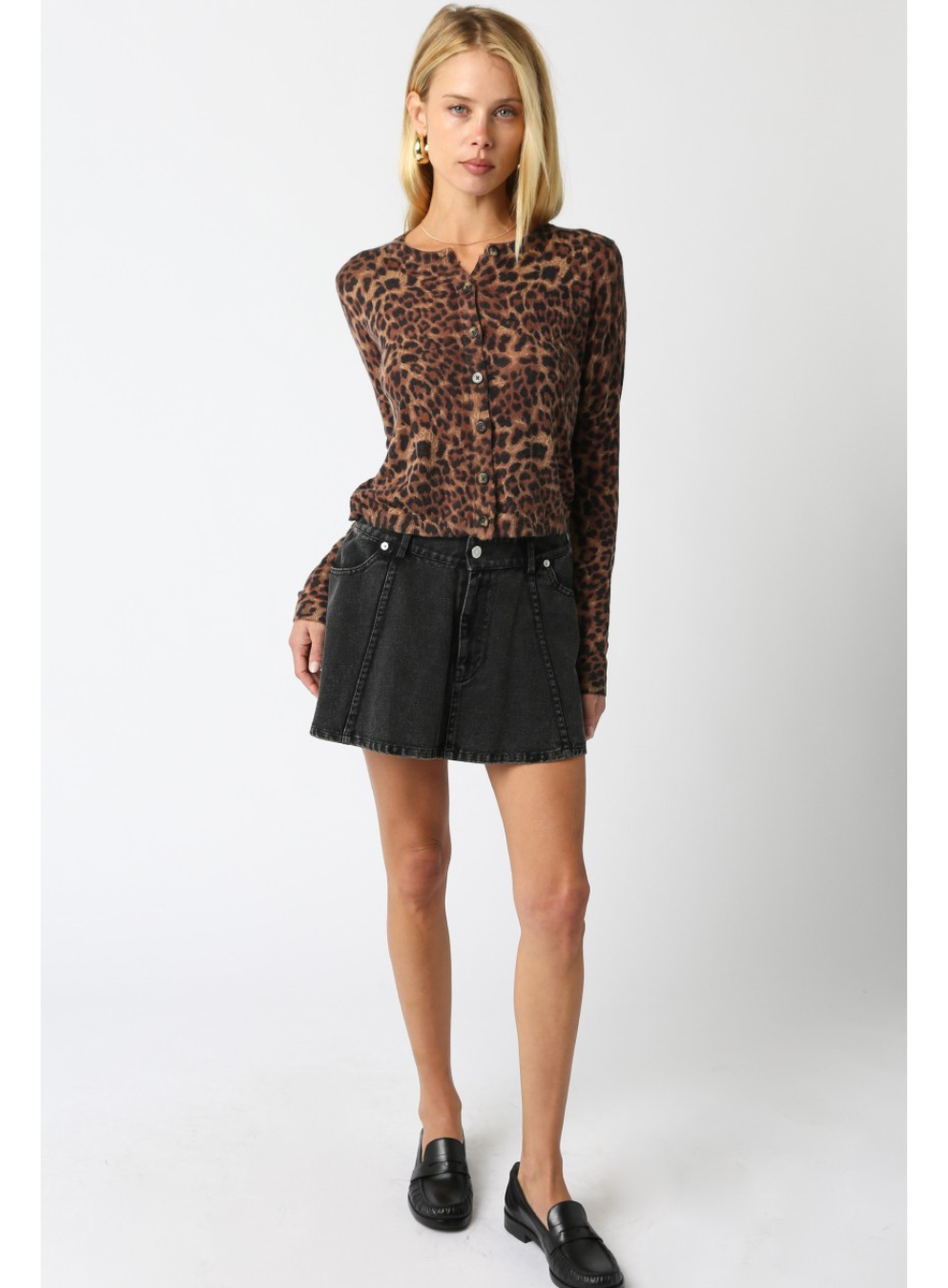 Marie Denim Flare Skirt