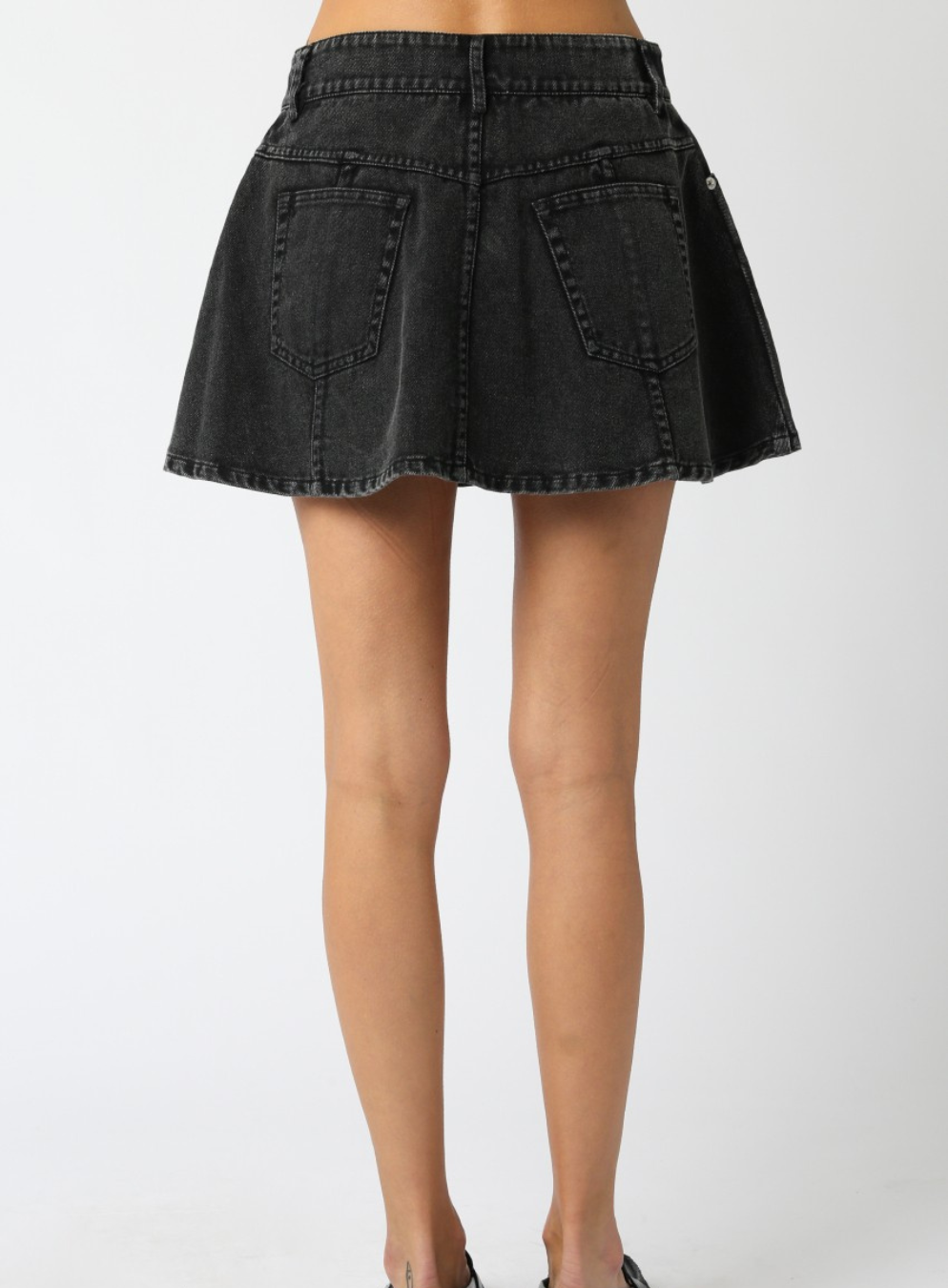Marie Denim Flare Skirt