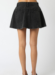 Marie Denim Flare Skirt