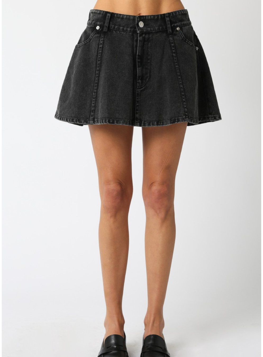 Marie Denim Flare Skirt