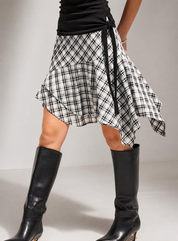 Marlowe Plaid Handkerchief Skirt