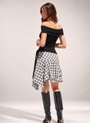 Marlowe Plaid Handkerchief Skirt
