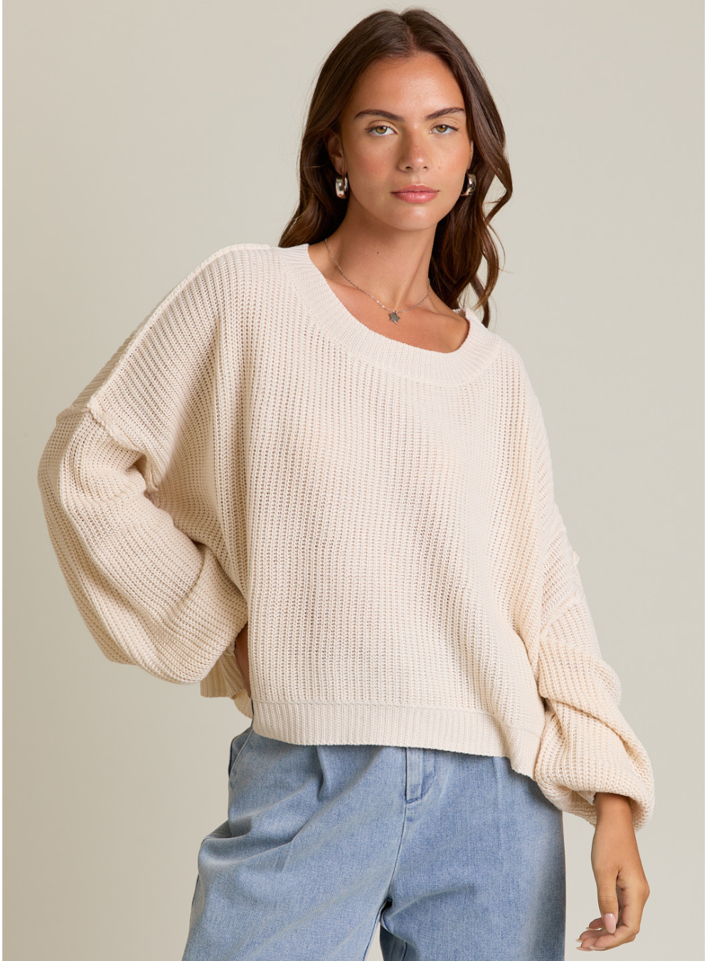 Pauline Mock Neck Sweater