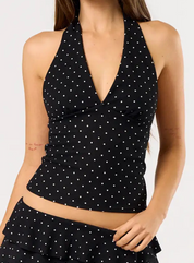 Polka Dot Halter Top