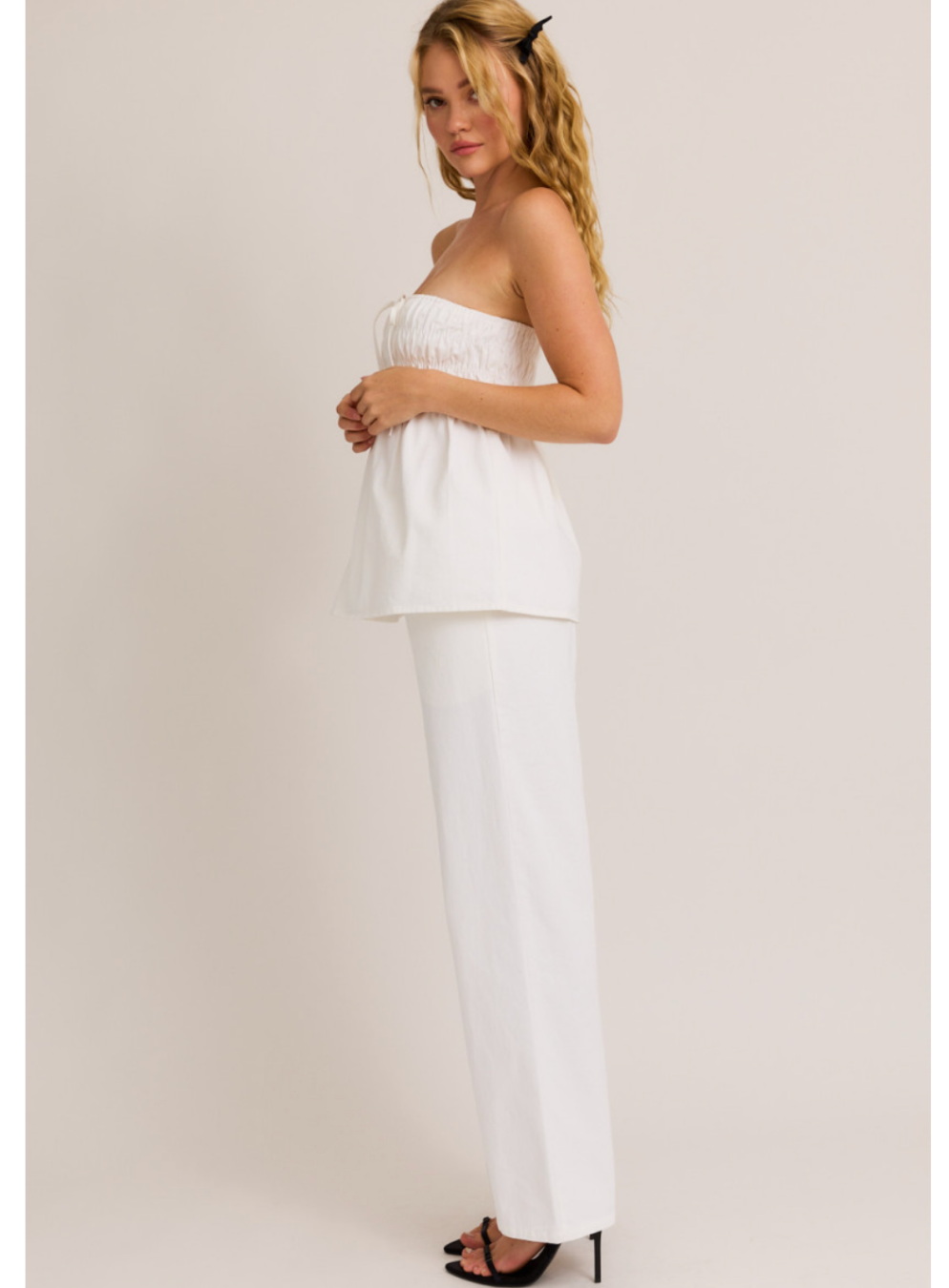 Relaxed Cotton Drawstring Pants