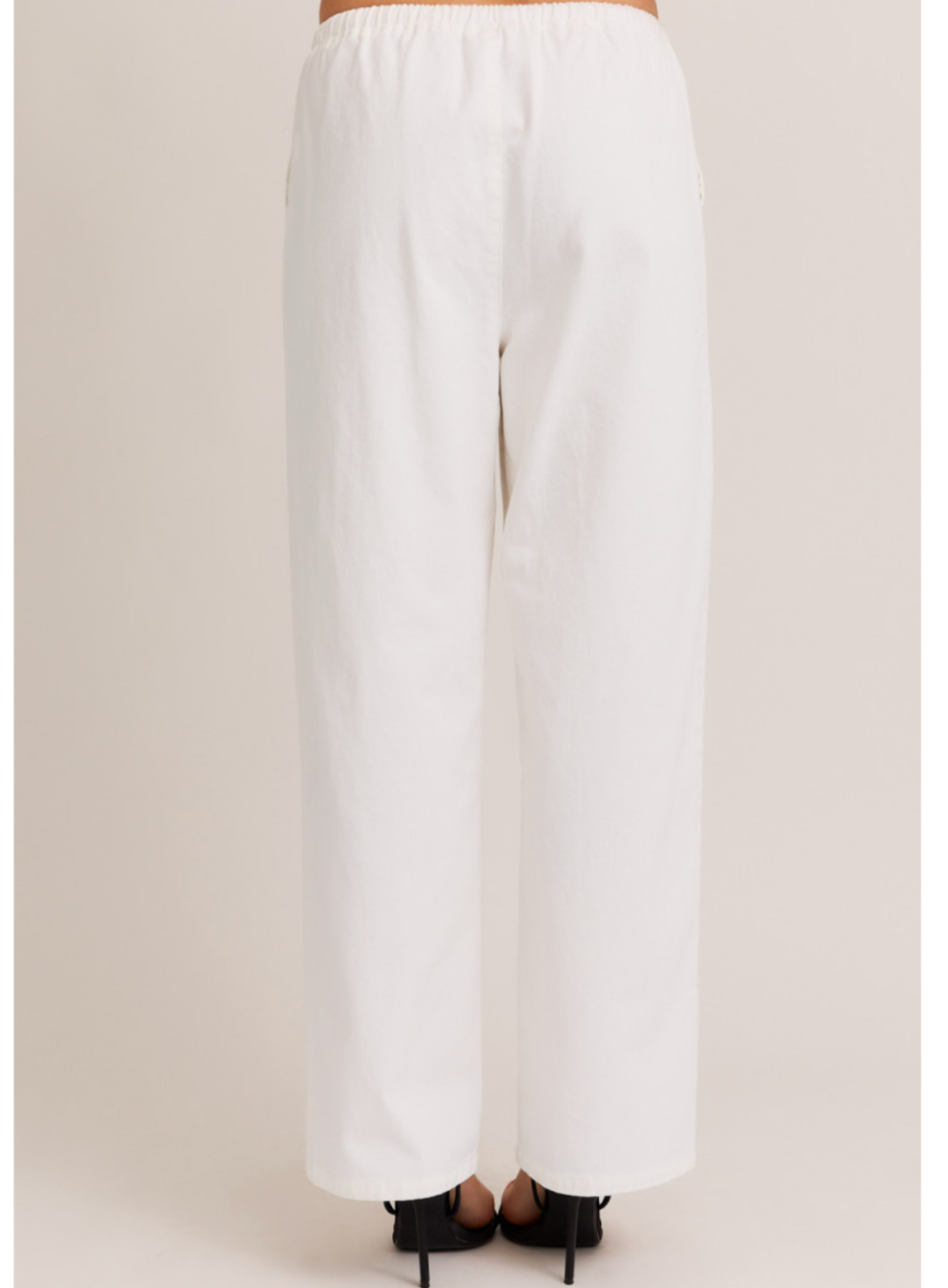 Relaxed Cotton Drawstring Pants