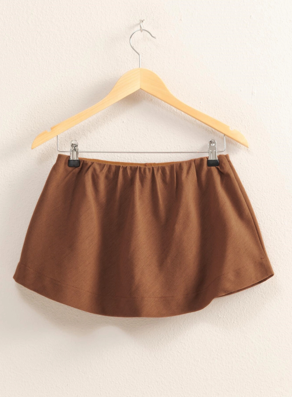 Sand Wash Brown Mid Rise Skort