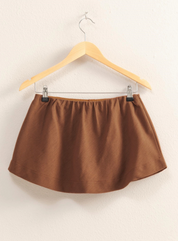 Sand Wash Brown Mid Rise Skort