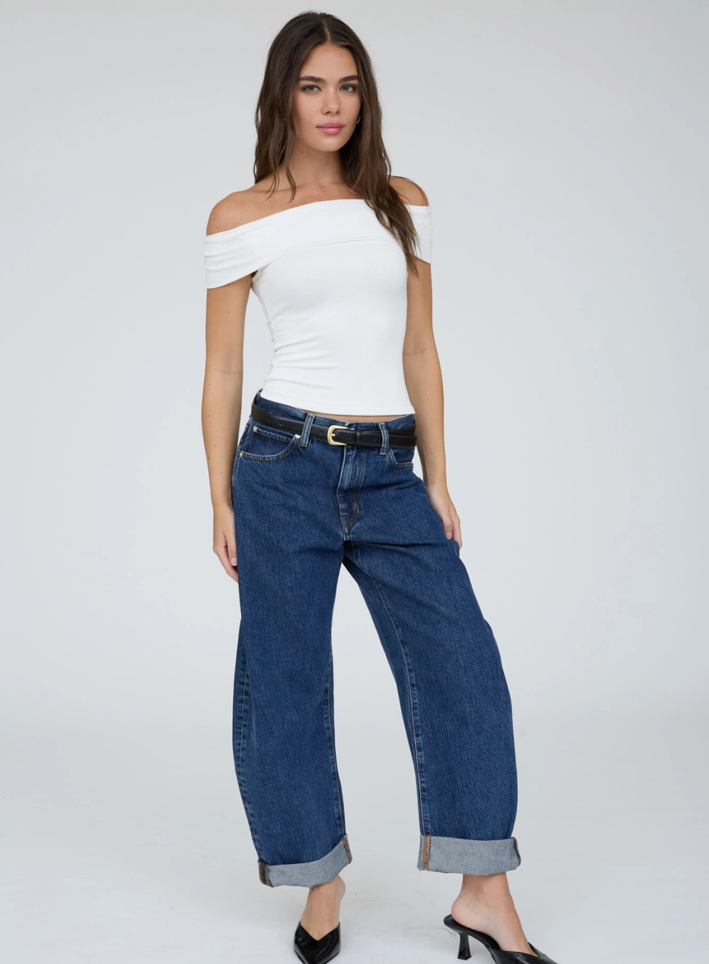 Hannah Off Shoulder Top | White