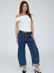 Hannah Off Shoulder Top | White