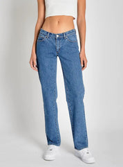 Abrand A 99 Low Straight Chantell In Mid Blue - Highly Praise