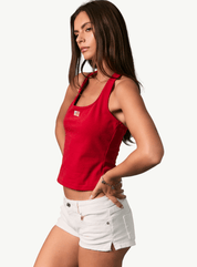 American Flag Halter Neck Sleeveless Top