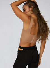 Anya Corset Top In Tan - Highly Praise