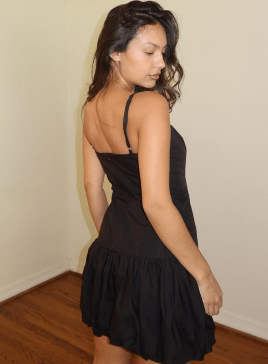 Balloon Skirt Mini Dress