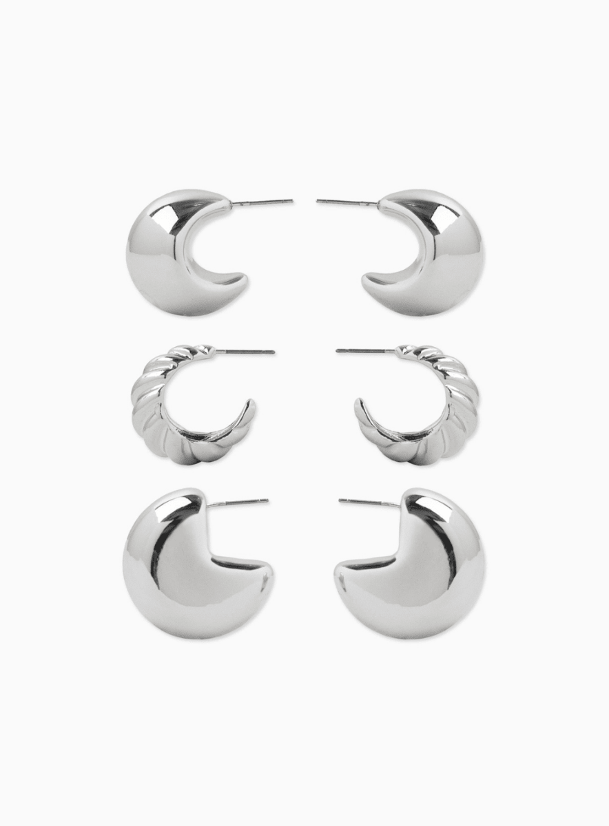 Bold Jumbo Layered Hoops (Set of 3)